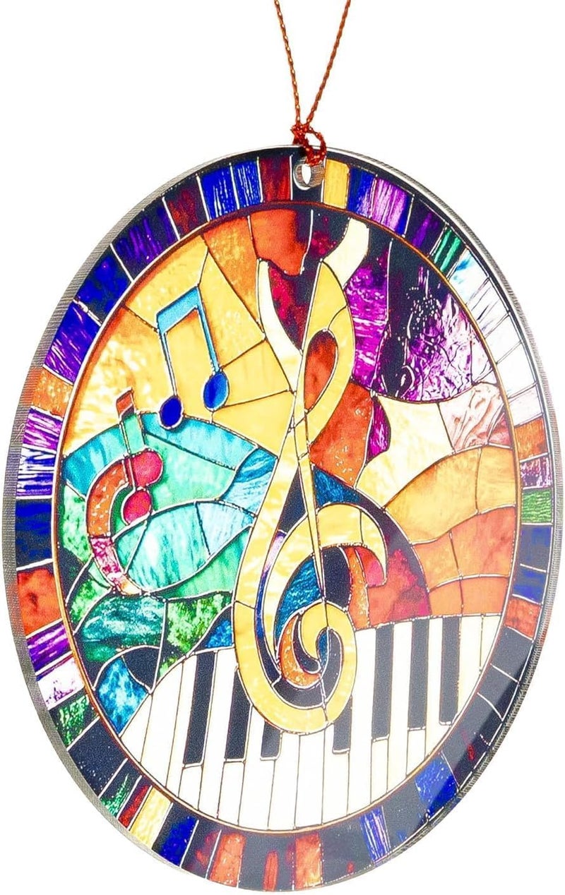 NELXI Piano Ornaments for Christmas Tree, Christmas Ornaments Acrylic Suncatcher, Music Note Ornament with Piano Keys, Musician Gifts for Women, Men, Teachers, Gift Ideas for Music Lovers - Image 4